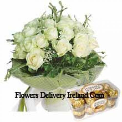 19 Roses with Yummy 16 Pcs Ferrero Rochers