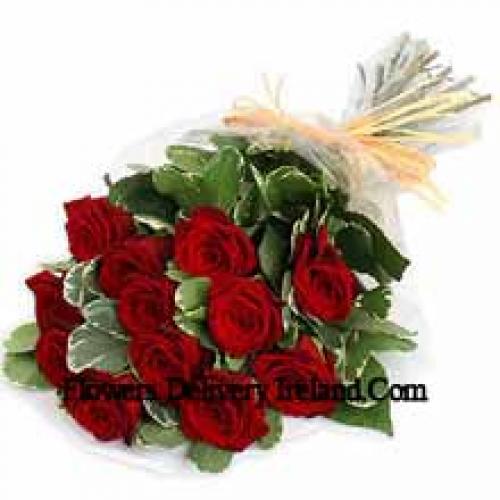 11 Rose Rosse Selezionate a Mano