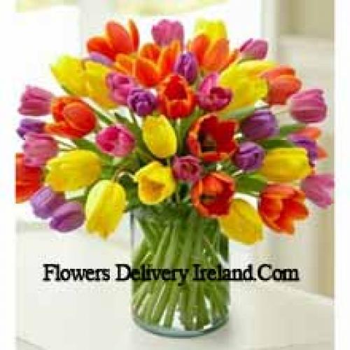 Pretty Mixed Tulips