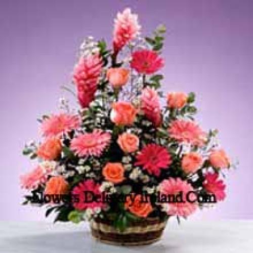 Assorted Stems Flower Basket