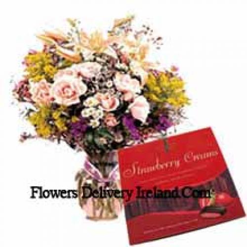 Premium Assorted Flowers with Imported Chocolates